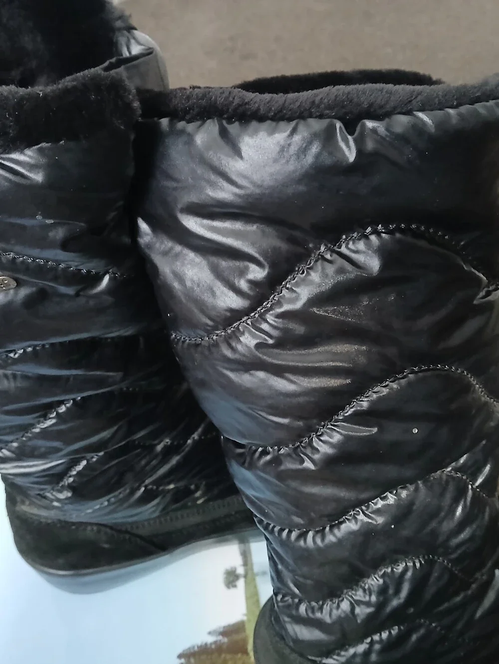 Pajar Women’s Black Winter Fur-Lined Mid-Calf Boots Size EU 40